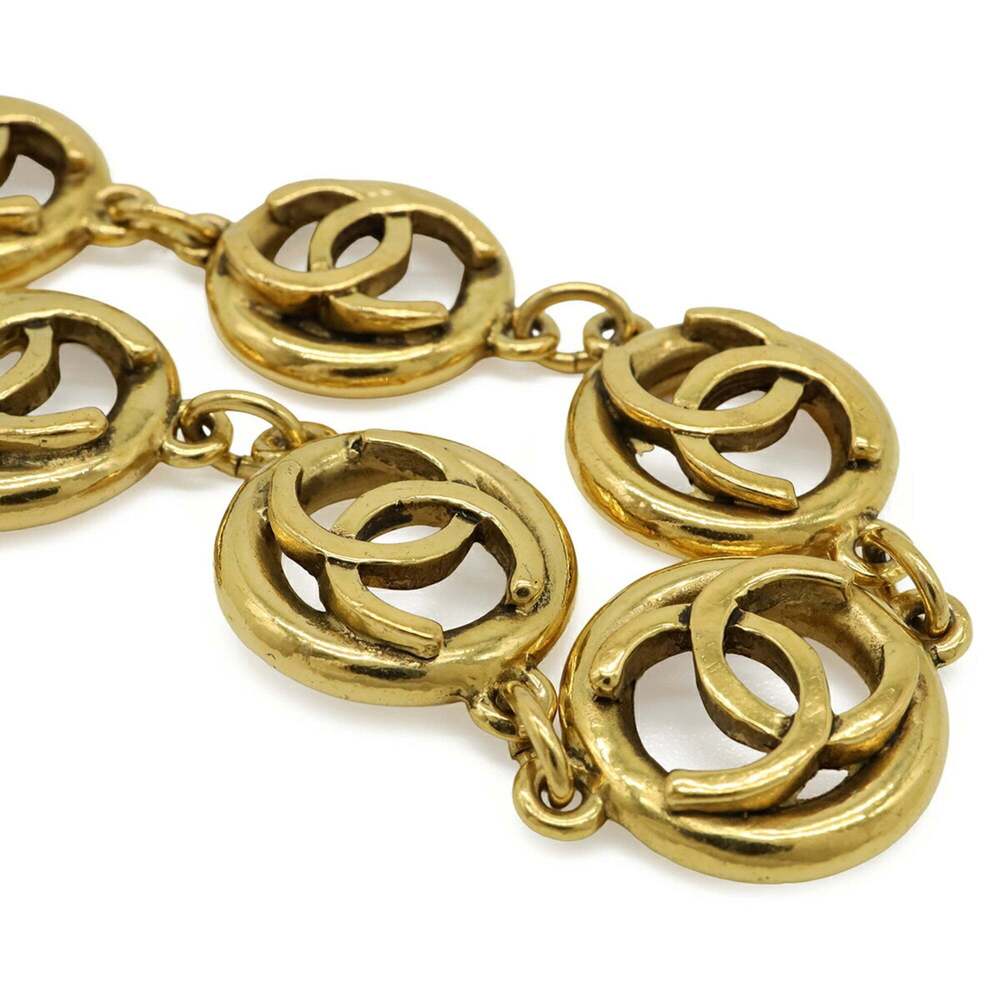 CHANEL Gold Logo Charm Bracelet - Picture 4 of 7